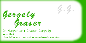 gergely graser business card